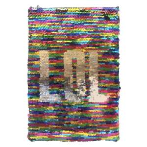 LOL / WOW - Simi Napló, Szivárványos Csillogó Jegyzetfüzet Cipzárral - Napló