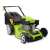 Angled view of Fieldmann FZR 4611-144B Petrol Lawn Mower