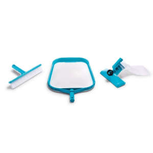 INTEX pool cleaning set, includes a net, brush, and vacuum head - Intex Manual Cleaning Tool