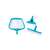 INTEX pool cleaning set, includes a net, brush, and vacuum head