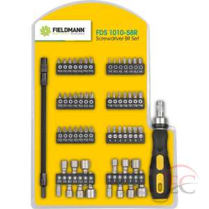Fieldmann FDS 1010-58R 58 Piece Screwdriver Bit Set with Screwdriver - Screwdriver