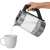 Sencor SWK 1795SS electric kettle pouring hot water into a cup