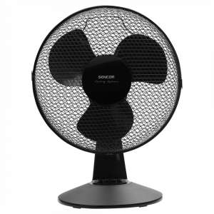 Sencor SFE 3011BK black desktop fan, 3 speed settings, 30 cm blade diameter, automatic oscillation - Sencor