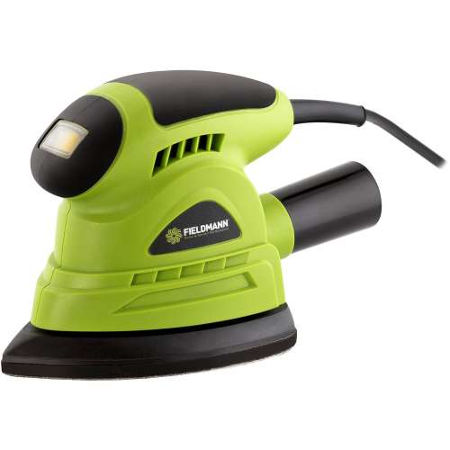 Fieldmann FDB 200131-E 130W electric sander, green and black, with dust extraction
