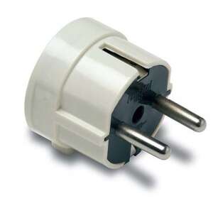 FAMATEL 1102 16A-250V ştecăr alb cu împământare - Prize