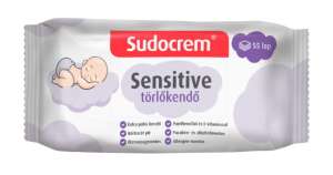 Sudocrem Sensitive Törlőkendő 55db 31438544 Törlőkendők - Parfümmentes - pH semleges