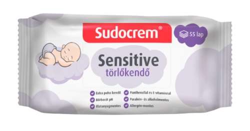 Sudocrem Sensitive Törlőkendő 55db