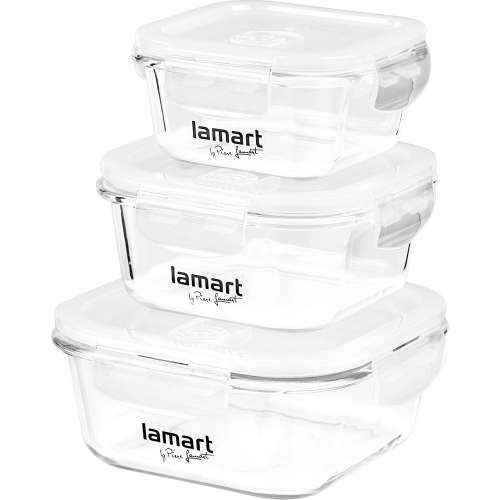 LAMART LAMART Set mit 3 Glasbehältern 3 Stück in Dosen (LT 6012) 31438639