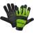 Feldmann green and black work gloves, size XL, for gardening, construction, and DIY projects
