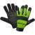 Feldmann green and black work gloves, size XL, for gardening, construction, and DIY projects