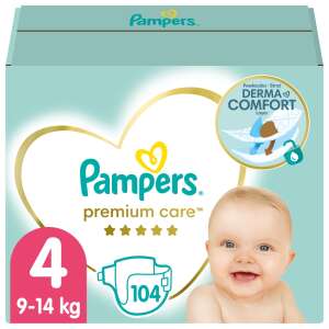 Pampers Premium Care pelenkák 4-es méret, 9-14kg, 104 darabos doboz - Baba & Tipegő