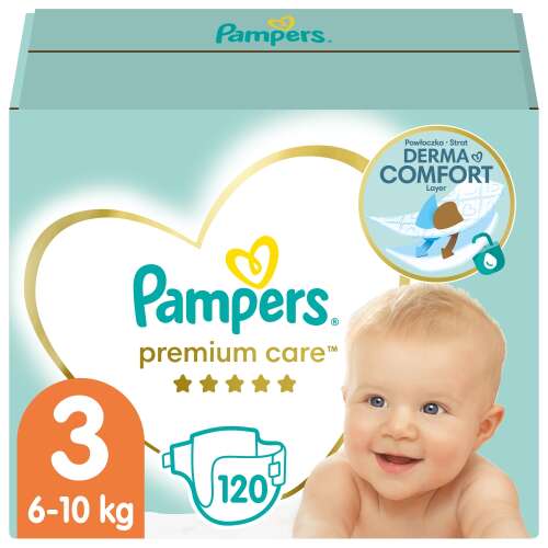 Pampers Premium Care scutece marimea 3, 6-10kg, 120 bucati cutie