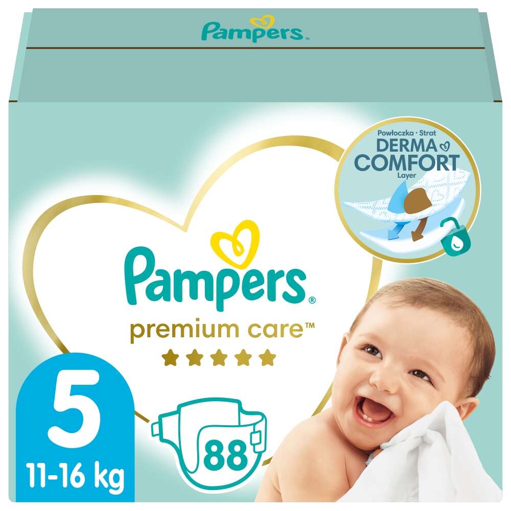 E-shop Pampers Premium Care Mega Box Balenie plienok 11-16kg Junior 5 (88ks)