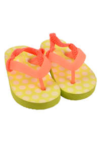 Carter's yellow and pink polka dot flip flops for kids - Kids' Slipper