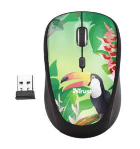Trust Yvi Wireless Mouse with toucan design, 8 meter wireless range, compact design, optical sensor, 800/1600 DPI - Trust
