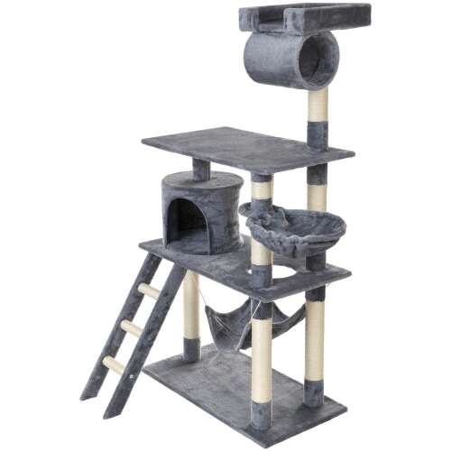 Funfit Play 5-poziomowy szary drapak dla kota