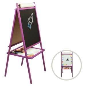 Tabla pentru desen cu doua fete 2in1 3toysM + accesorii #mov