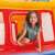 Intex Jump-O-Lene Playhouse inflatable bouncy castle, close-up of the entrance
