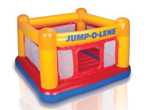 Надуваем замък Intex Jump-O-Lene Playhouse, 174x112 cm, червен, жълт, син