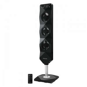 Sencor SFN 5040BL 3-speed pedestal fan with remote control, black - Sencor
