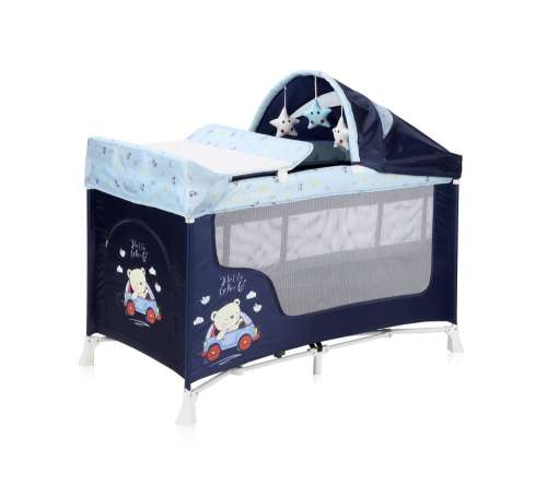Lorelli San Remo 2+ Utazóágy - Maci #kék 2020