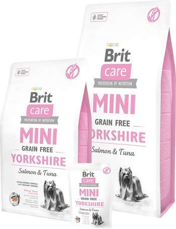 Brit Care Mini Grain Free Yorkshire Salmon&Tuna Kutyaeledel 400g 31447477