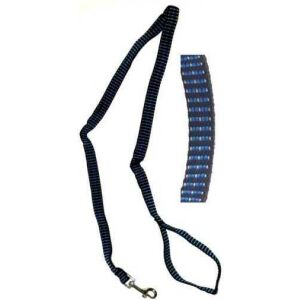 Happet Kutyapóráz - Fekete-Kék Kockás - M - 1,5 cm