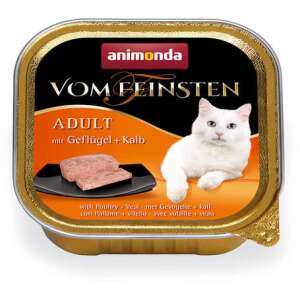 Animonda Vom Feinsten Adult – Szányas- és borjúhúsos macskaeledel (32 x 100 g) 50595227 Macskaeledelek - Alutálkás