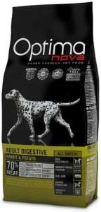 Visán Optimanova Dog Adult Digestive Rabbit & Potato 12 kg 31448444 Kutyaeledelek