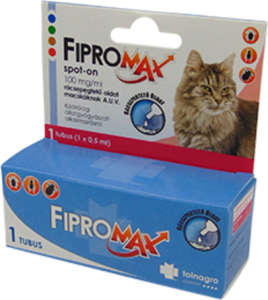 Fipromax spot-on macskáknak (1 pipetta) 31449004 Bolha- és kullancsriasztók - Egyéb élősködők elleni spot on