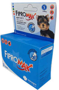 Fipromax spot-on kutyáknak (S; 2-10 kg) (3 pipetta) 31449008 Bolha- és kullancsriasztók - Egyéb élősködők elleni spot on