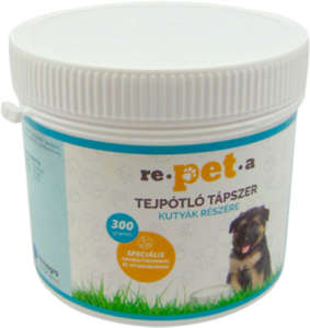 Re-pet-a tejpótló tápszer kutyáknak 300 g 31449072 Táplálékkiegészítők, kisállat tápszerek