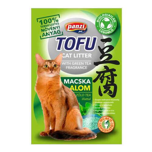 Tofu alom zöld tea illattal macskáknak 2.5 kg