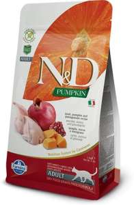 N&D Cat Grain Free Neutered fürjjel, sütőtökkel és gránátalmával 300 g 31449604 Macskaeledel - Felnőtt