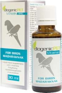 BiogenicPET folyékony vitamin madaraknak 31450023 Táplálékkiegészítők, kisállat tápszerek