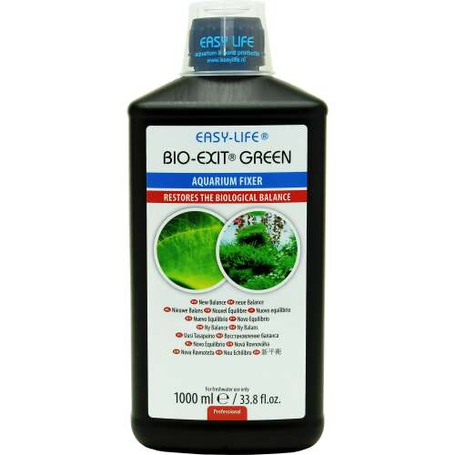 Easy-Life Bio-Exit Green akvárium fixáló, 1000ml, helyreállítja az akvárium biológiai egyensúlyát