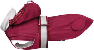 Trixie Iseo vízálló bordó kutyakabát puha gyajú béléssel, fényvisszaverő csíkkal (S | Haskörméret: 30-50 cm | Háthossz: 33 cm)