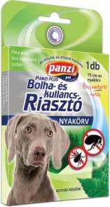 Panzi bolha- és kullancsriasztó nyakörv kutyáknak (75 cm l Fekete) 31450896 Bolha- és kullancsriasztó