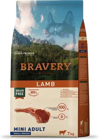 Bravery Dog Mini Adult Grain Free Lamb 7 kg