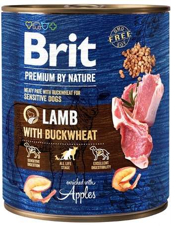 Brit Premium Lamb with Buckwheat Konzerv (24x800g) 19.2kg 31451168