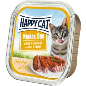Happy Cat Duo marha- és nyúlhúsos pástétom falatkák (48 x 100 g) 4800 g 50595367 Macskaeledelek - Alutálkás