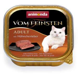 Animonda Vom Feinsten Adult – Csirkemájas macskaeledel (64 x 100 g) 50595579 Macskaeledel - 64 db