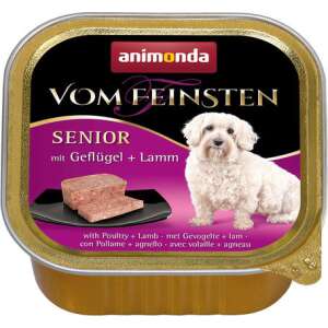 Animonda Vom Feinsten Senior – Szárnyas- és bárányhúsos kutyaeledel (44 x 150 g) 6.6 kg 50595086 Kutyaeledelek - Alutálkás