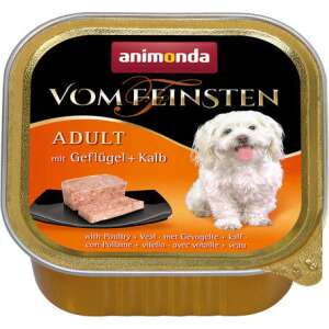 Animonda Vom Feinsten Adult – Szárnyas- és borjúhúsos kutyaeledel (44 x 150 g) 6.6 kg 50595127 Kutyaeledelek - Alutálkás