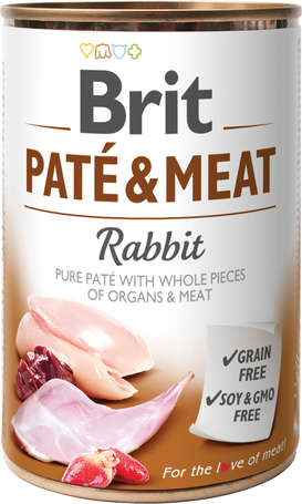Brit Care Paté&Meat Rabbit Konzerv (6x400g) 2.4kg 31451309