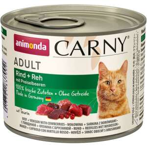 Animonda Carny Adult marhás, szarvasos és vörösáfonyás konzerv macskáknak (6 x 200 g) 1200 g 50595570 Macskaeledel - 6 db