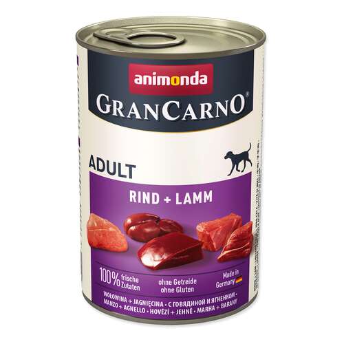 Animonda GranCarno Adult marha- és bárányhúsos konzerv (6 x 400 g)