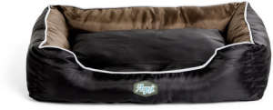 Agui Waterproof Bed - Vízálló kutyaágy levehető huzattal (75 x 58 x 19 cm | Fekete/Barna)
