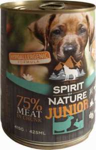 Spirit of Nature Dog Junior bárány- és nyúlhúsos konzerv (24 x 415 g) 9.96 kg 31451832 Kutyaeledel