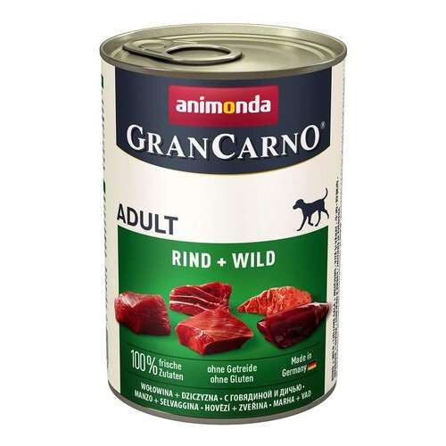 Animonda GranCarno Adult vadhúsos és marhahúsos konzerv (24 x 400 g) 9.6 kg